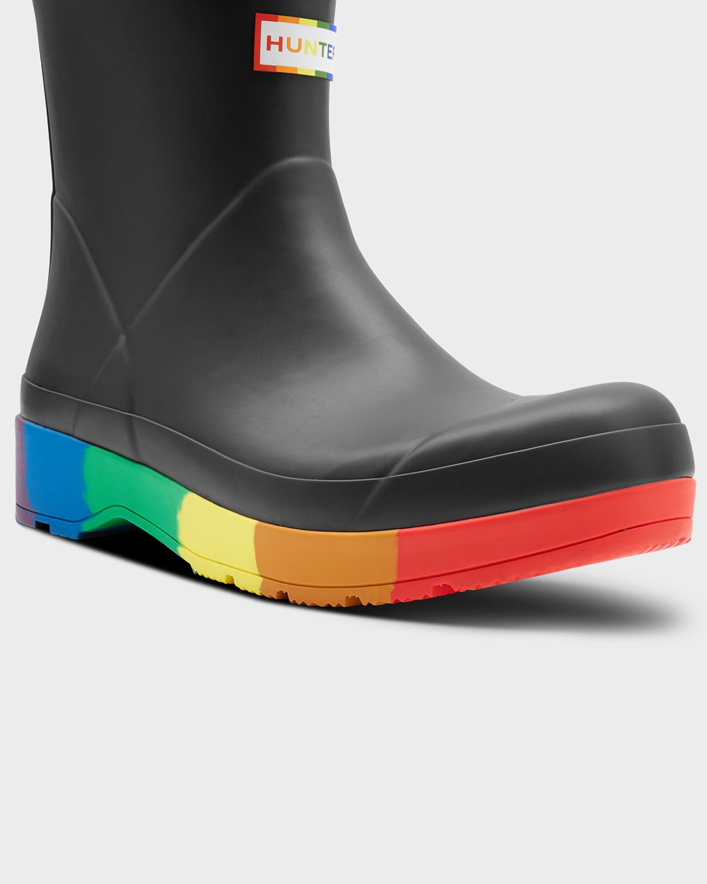 Mens Hunter Original Pride Heeled Rain - Play Boots Black - 0359-UMKGQ